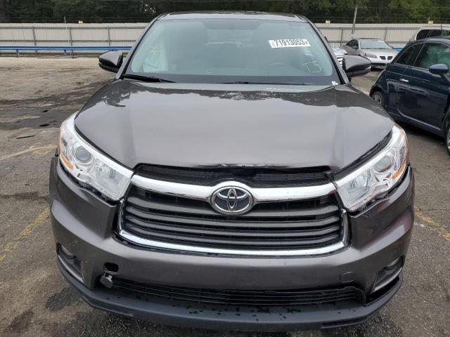 5TDZKRFH8GS185523 - 2016 TOYOTA HIGHLANDER LE GRAY photo 5