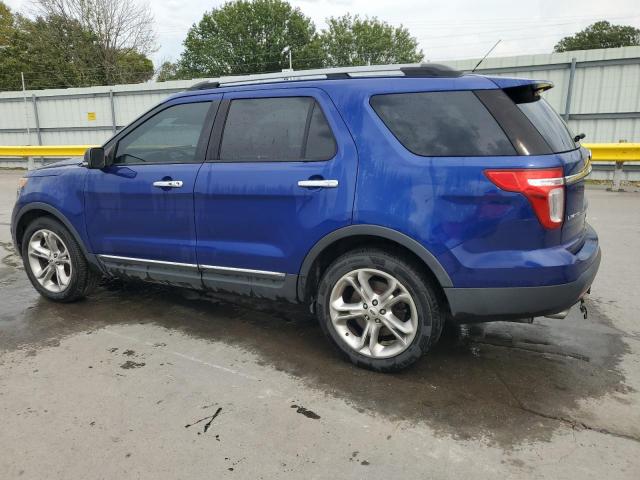 1FM5K8F81EGB15065 - 2014 FORD EXPLORER LIMITED أزرق صورة 2