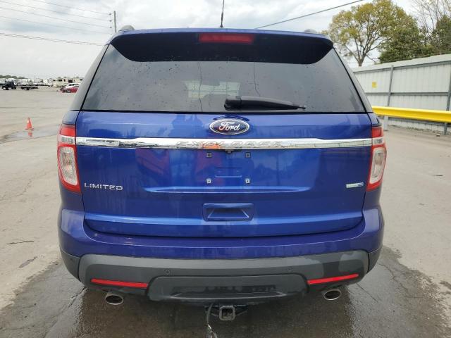1FM5K8F81EGB15065 - 2014 FORD EXPLORER LIMITED أزرق صورة 6