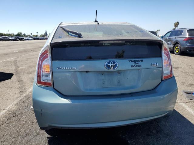 JTDKN3DU2D1632989 - 2013 TOYOTA PRIUS Теңіз түсті фото 6