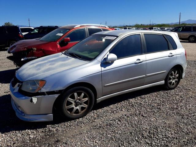 KNAFE162555106302 - 2005 KIA SPECTRA5 SILVER photo 1