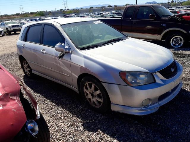 KNAFE162555106302 - 2005 KIA SPECTRA5 SILVER photo 4