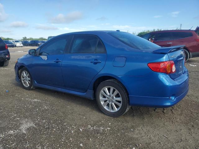 2T1BU40E09C119685 - 2009 TOYOTA COROLLA BASE BLUE photo 2