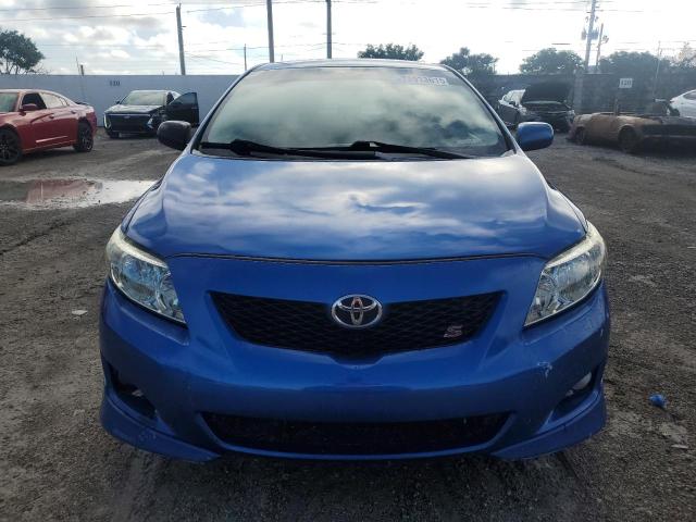 2T1BU40E09C119685 - 2009 TOYOTA COROLLA BASE BLUE photo 5