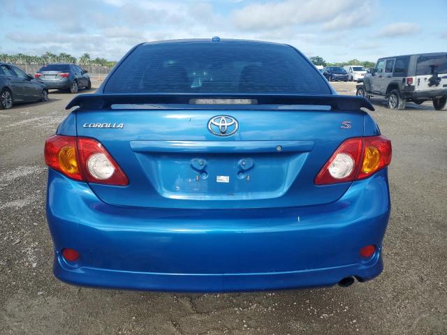 2T1BU40E09C119685 - 2009 TOYOTA COROLLA BASE BLUE photo 6