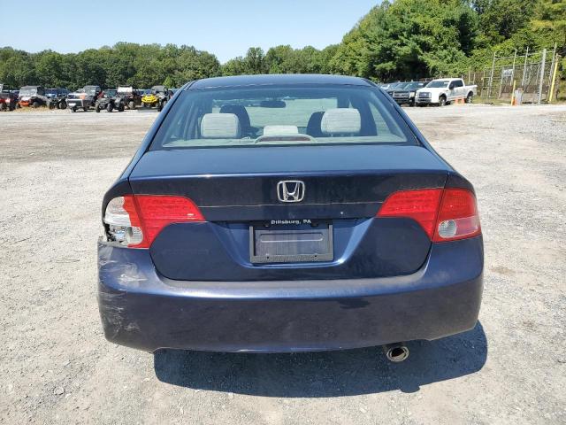 1HGFA15898L080230 - 2008 HONDA CIVIC EX BLUE photo 6