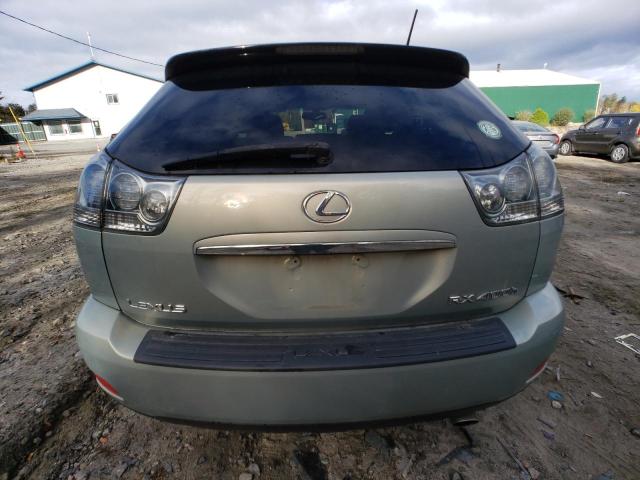 JTJGW31U360002783 - 2006 LEXUS RX 400 TURQUOISE photo 6