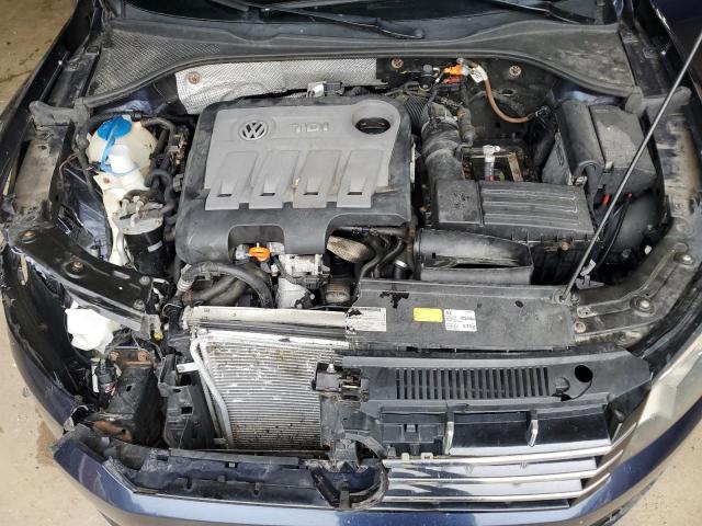 1VWBN7A36DC087478 - 2013 VOLKSWAGEN PASSAT SE BLUE photo 11
