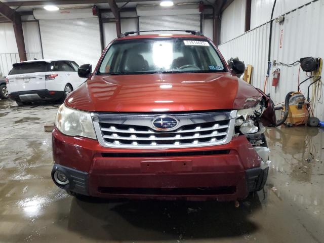JF2SHABC8CH408297 - 2012 SUBARU FORESTER 2.5X BURGUNDY photo 5