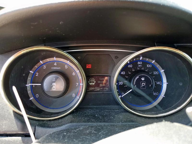 5NPEC4AB6CH445189 - 2012 HYUNDAI SONATA SE BLACK photo 9