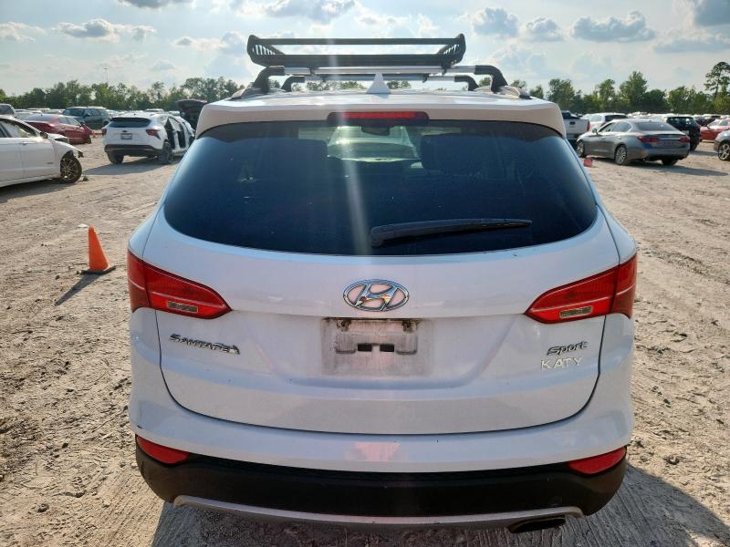 5XYZU3LB6DG123389 - 2013 HYUNDAI SANTA FE SPORT WHITE photo 6