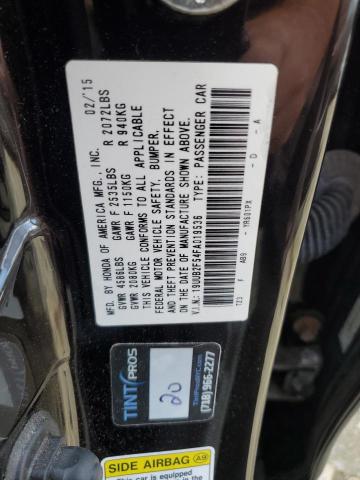 19UUB2F54FA019536 - 2015 ACURA TLX TECH BLACK photo 12