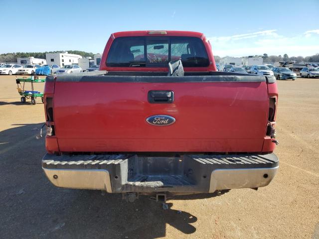 1FTSW21R48EA25739 - 2008 FORD F250 SUPER DUTY RED photo 6