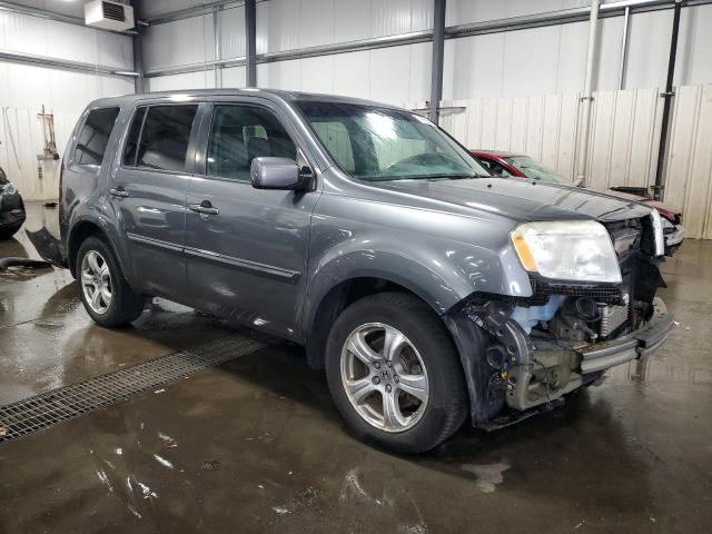 5FNYF4H66DB043573 - 2013 HONDA PILOT EXL GRAY photo 4