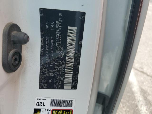 5TDYZ3DC2KS993077 - 2019 TOYOTA SIENNA XLE თეთრი ფოტო 13