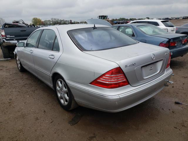 WDBNG83J63A363498 - 2003 MERCEDES-BENZ S 430 4MATIC SILVER photo 2