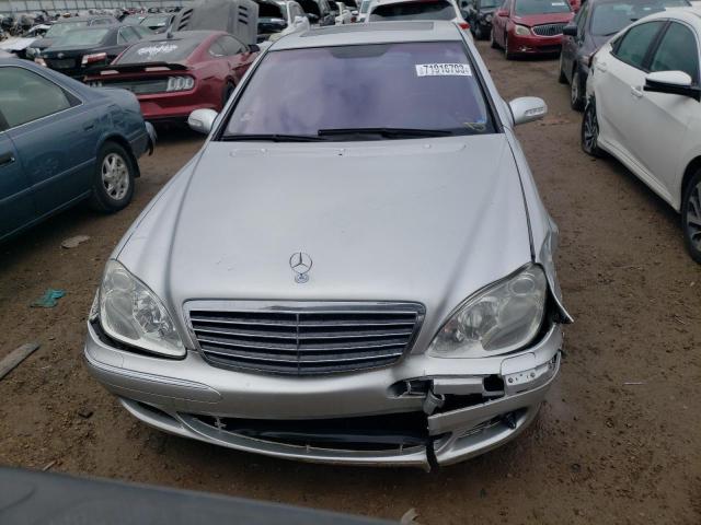 WDBNG83J63A363498 - 2003 MERCEDES-BENZ S 430 4MATIC SILVER photo 5