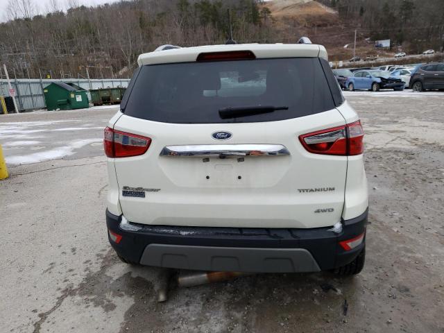 MAJ6S3KL6LC316587 - 2020 FORD ECOSPORT TITANIUM WHITE photo 6