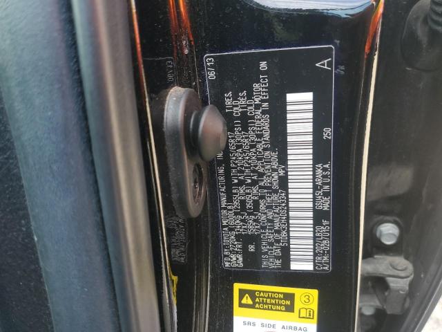 5TDBK3EH4DS243347 - 2013 TOYOTA HIGHLANDER BASE Черный фото 14