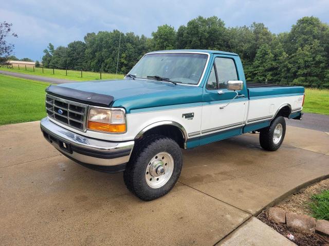 3FTHF26F2VMA27004 - 1997 FORD F250 BLUE photo 2