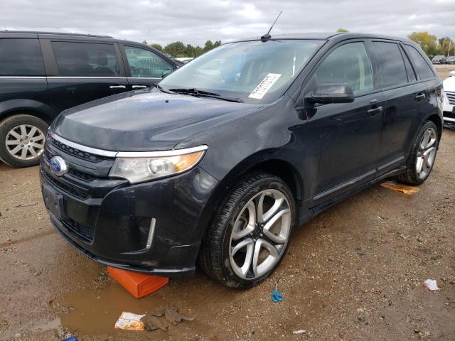 2FMDK4AK7EBA23599 - 2014 FORD EDGE SPORT BLACK photo 1