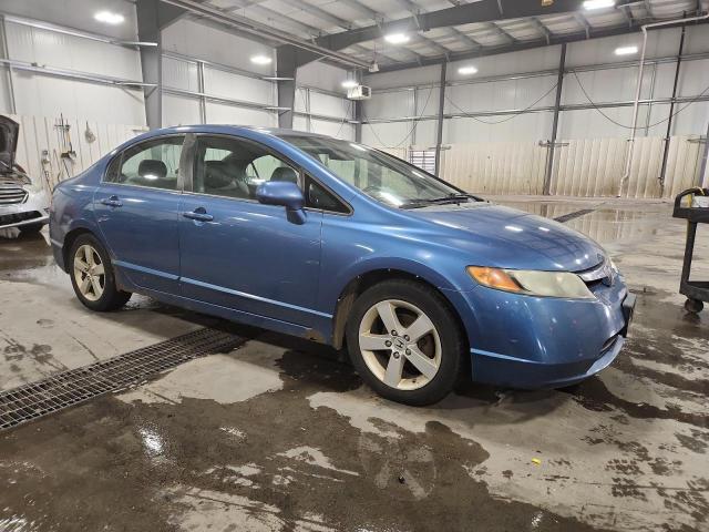 1HGFA16958L102554 - 2008 HONDA CIVIC EXL BLUE photo 4