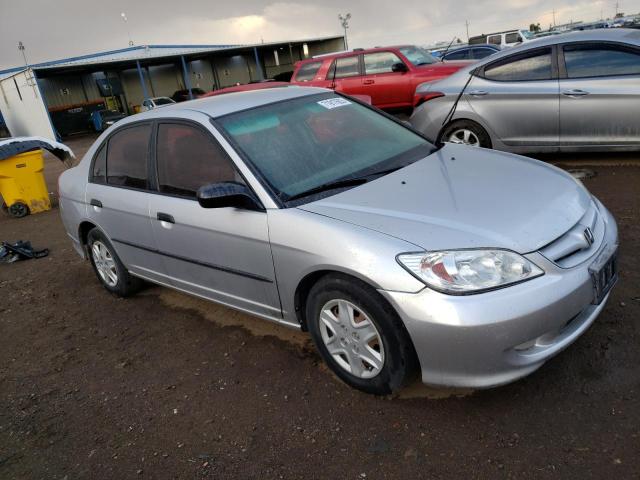 2HGES163X4H563762 - 2004 HONDA CIVIC DX VP فضي صورة 4