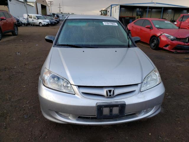 2HGES163X4H563762 - 2004 HONDA CIVIC DX VP فضي صورة 5