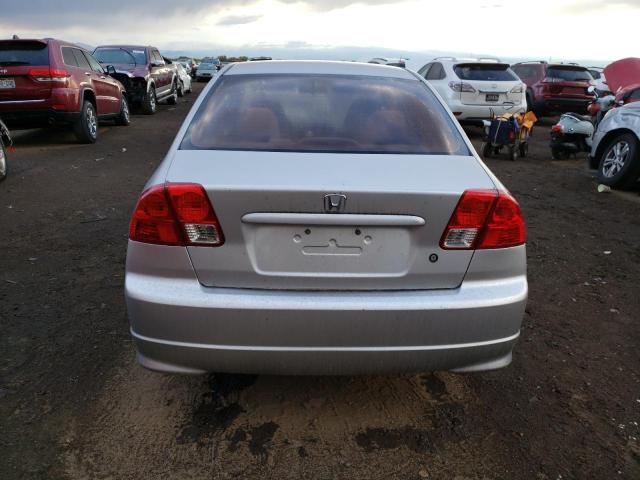 2HGES163X4H563762 - 2004 HONDA CIVIC DX VP فضي صورة 6