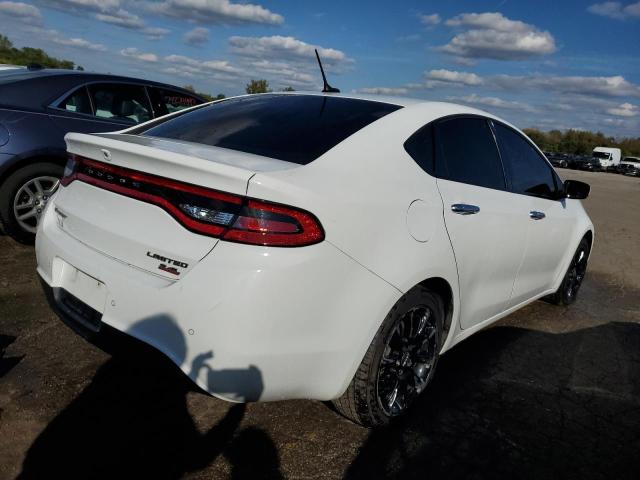 1C3CDFCB3ED719927 - 2014 DODGE DART LIMITED WHITE photo 3