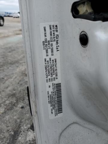 ZFBERFBT9G6B12783 - 2016 RAM PROMASTER SLT WHITE photo 13