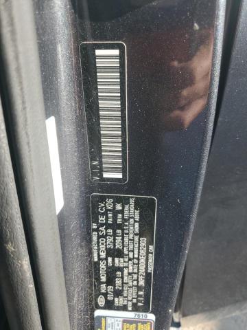 3KPF24AD0KE082903 - 2019 KIA FORTE FE CHARCOAL photo 12