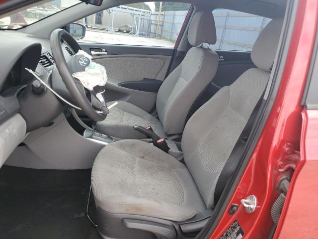 KMHCT5AE4DU083907 - 2013 HYUNDAI ACCENT GLS 红色 照片 7