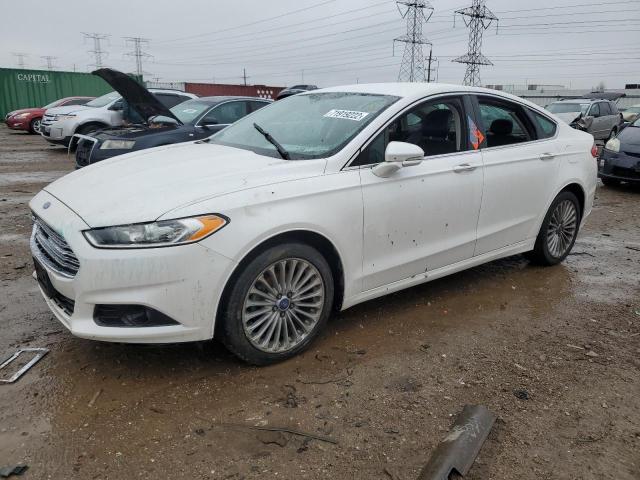 3FA6P0K92ER108196 - 2014 FORD FUSION TITANIUM WHITE photo 1