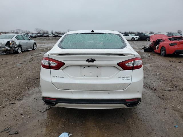 3FA6P0K92ER108196 - 2014 FORD FUSION TITANIUM WHITE photo 6