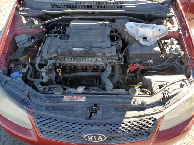 KNAFE121285015991 - 2008 KIA SPECTRA EX BURGUNDY photo 11