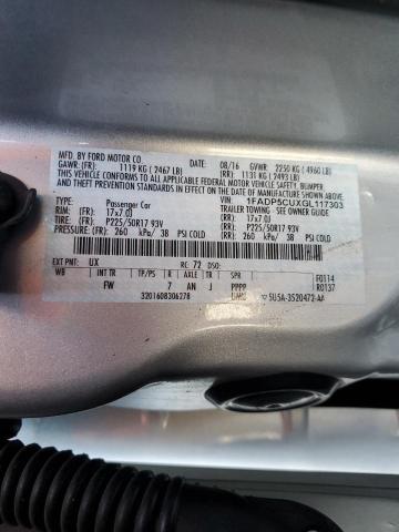 1FADP5CUXGL117303 - 2016 FORD C-MAX PREMIUM SEL SILVER photo 13