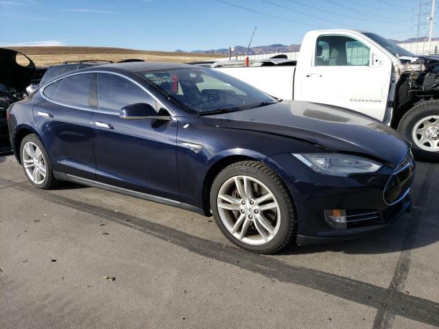 5YJSA1CGXDFP08705 - 2013 TESLA MODEL S Կապույտ լուսանկար 4