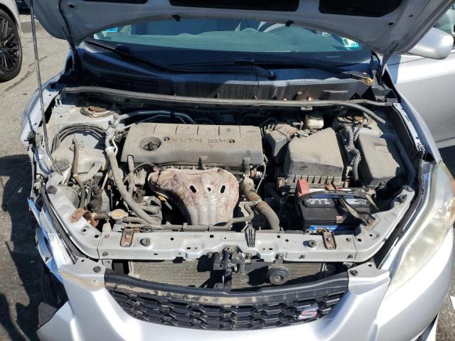 2T1KE4EE9AC036203 - 2010 TOYOTA COROLLA MA S SILVER photo 11