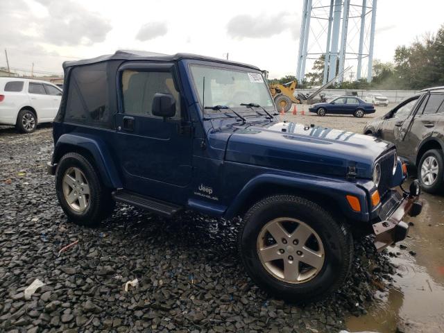 1J4FA39S65P363604 - 2005 JEEP WRANGLER X BLUE photo 4