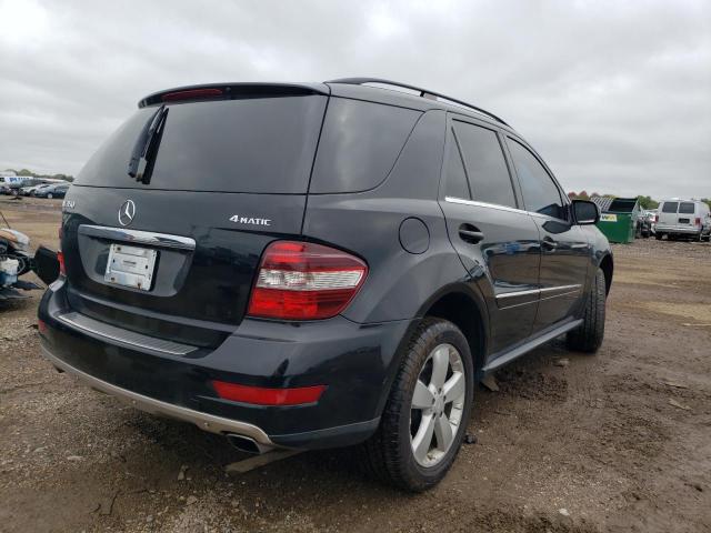 4JGBB8GB6AA541814 - 2010 MERCEDES-BENZ ML 350 4MATIC BLACK photo 3