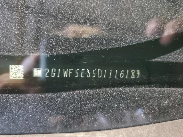 2G1WF5E35D1116189 - 2013 CHEVROLET IMPALA LS GRAY photo 12