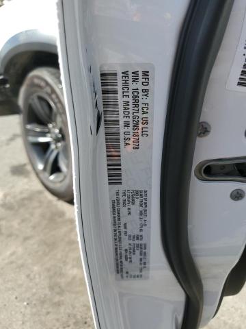 1C6RR7LG2NS187078 - 2022 RAM 1500 CLASS SLT თეთრი ფოტო 12