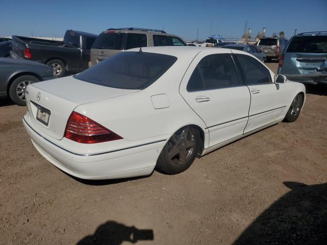 WDBNG70JX5A437166 - 2005 MERCEDES-BENZ S 430 WHITE photo 3