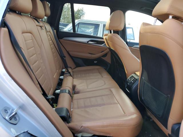 5UXTS1C07M9D97394 - 2021 BMW X3 XDRIVE30E SILVER photo 10