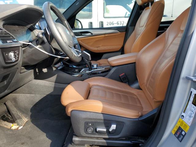 5UXTS1C07M9D97394 - 2021 BMW X3 XDRIVE30E SILVER photo 7