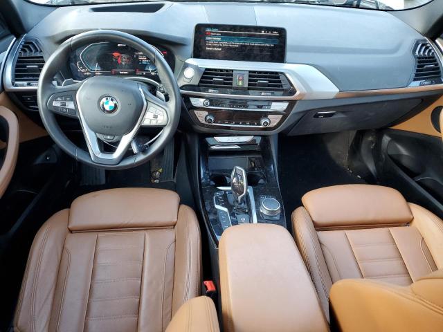 5UXTS1C07M9D97394 - 2021 BMW X3 XDRIVE30E SILVER photo 8