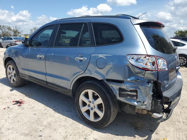 5NMSH13E39H297860 - 2009 HYUNDAI SANTA FE SE BLUE photo 2