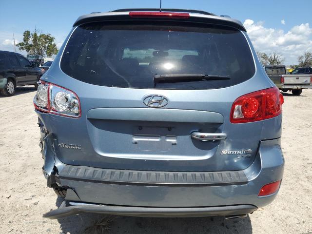 5NMSH13E39H297860 - 2009 HYUNDAI SANTA FE SE BLUE photo 6