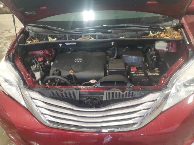 5TDYZ3DC6HS820008 - 2017 TOYOTA SIENNA XLE BURGUNDY photo 12